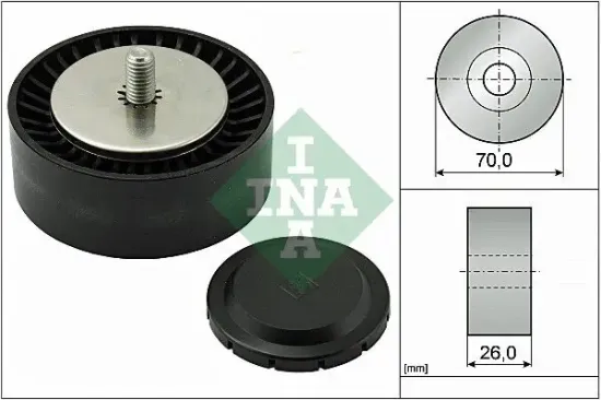 Umlenk-/Führungsrolle, Keilrippenriemen Schaeffler INA 532 0553 10 Bild Umlenk-/Führungsrolle, Keilrippenriemen Schaeffler INA 532 0553 10