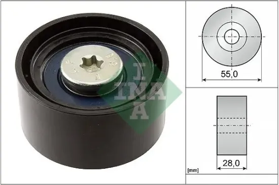 Umlenk-/Führungsrolle, Keilrippenriemen Schaeffler INA 532 0556 10 Bild Umlenk-/Führungsrolle, Keilrippenriemen Schaeffler INA 532 0556 10