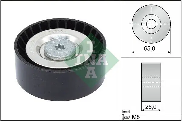 Umlenk-/Führungsrolle, Keilrippenriemen Schaeffler INA 532 0571 10 Bild Umlenk-/Führungsrolle, Keilrippenriemen Schaeffler INA 532 0571 10