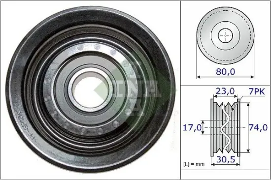 Umlenk-/Führungsrolle, Keilrippenriemen Schaeffler INA 532 0580 10 Bild Umlenk-/Führungsrolle, Keilrippenriemen Schaeffler INA 532 0580 10