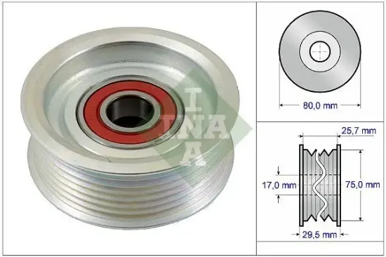 Umlenk-/Führungsrolle, Keilrippenriemen Schaeffler INA 532 0587 10 Bild Umlenk-/Führungsrolle, Keilrippenriemen Schaeffler INA 532 0587 10