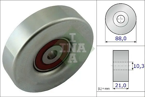 Umlenk-/Führungsrolle, Keilrippenriemen Schaeffler INA 532 0618 10