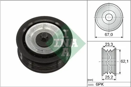 Umlenk-/Führungsrolle, Keilrippenriemen Schaeffler INA 532 0619 10 Bild Umlenk-/Führungsrolle, Keilrippenriemen Schaeffler INA 532 0619 10