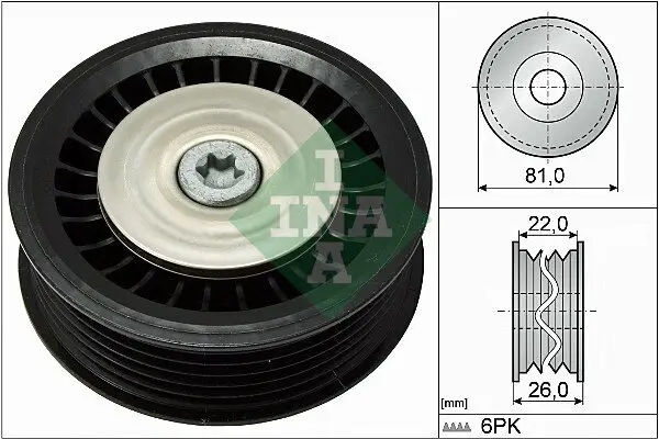 Umlenk-/Führungsrolle, Keilrippenriemen Schaeffler INA 532 0678 10 Bild Umlenk-/Führungsrolle, Keilrippenriemen Schaeffler INA 532 0678 10