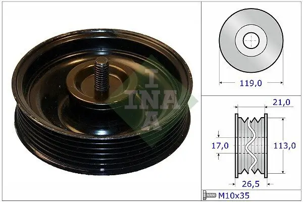 Umlenk-/Führungsrolle, Keilrippenriemen Schaeffler INA 532 0695 10 Bild Umlenk-/Führungsrolle, Keilrippenriemen Schaeffler INA 532 0695 10