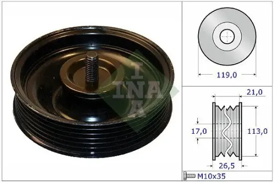 Umlenk-/Führungsrolle, Keilrippenriemen Schaeffler INA 532 0695 10 Bild Umlenk-/Führungsrolle, Keilrippenriemen Schaeffler INA 532 0695 10