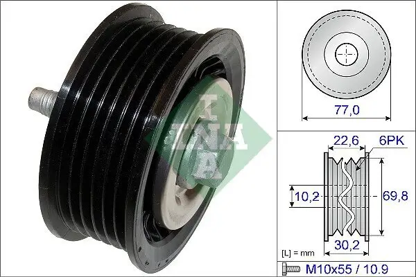 Umlenk-/Führungsrolle, Keilrippenriemen Schaeffler INA 532 0700 10