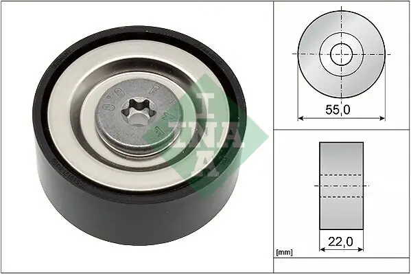 Umlenk-/Führungsrolle, Keilrippenriemen Schaeffler INA 532 0720 10 Bild Umlenk-/Führungsrolle, Keilrippenriemen Schaeffler INA 532 0720 10