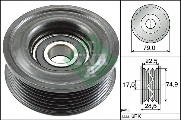 Umlenk-/Führungsrolle, Keilrippenriemen Schaeffler INA 532 0721 10 Bild Umlenk-/Führungsrolle, Keilrippenriemen Schaeffler INA 532 0721 10