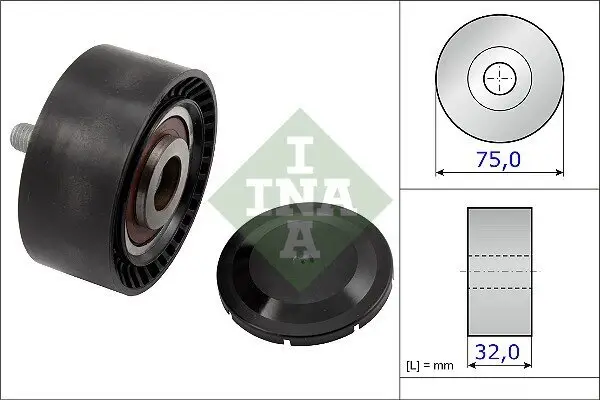 Umlenk-/Führungsrolle, Keilrippenriemen Schaeffler INA 532 0722 10