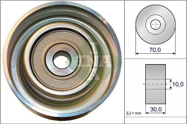 Umlenk-/Führungsrolle, Keilrippenriemen Schaeffler INA 532 0738 10