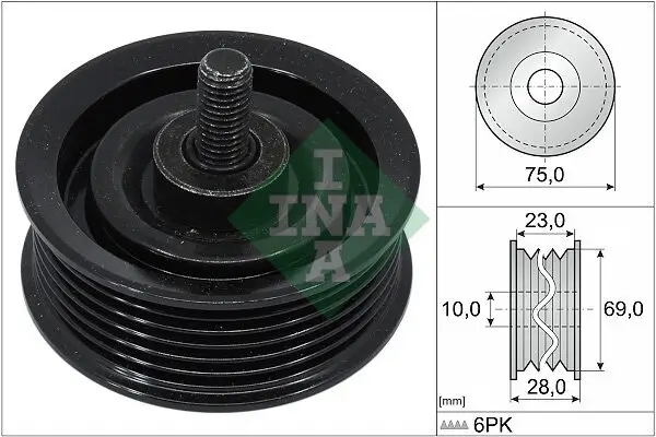 Umlenk-/Führungsrolle, Keilrippenriemen Schaeffler INA 532 0744 10 Bild Umlenk-/Führungsrolle, Keilrippenriemen Schaeffler INA 532 0744 10