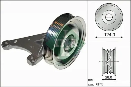 Umlenk-/Führungsrolle, Keilrippenriemen Schaeffler INA 532 0773 10 Bild Umlenk-/Führungsrolle, Keilrippenriemen Schaeffler INA 532 0773 10