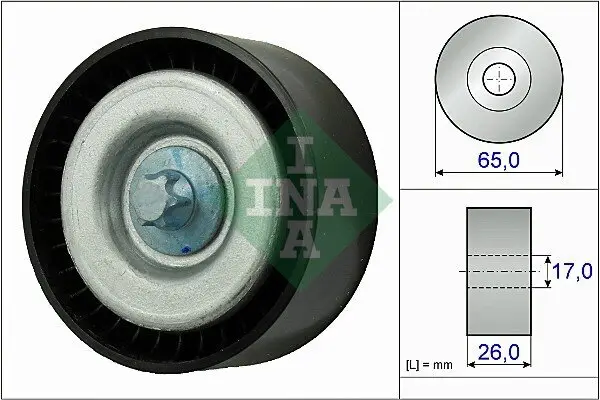 Umlenk-/Führungsrolle, Keilrippenriemen Schaeffler INA 532 0777 10