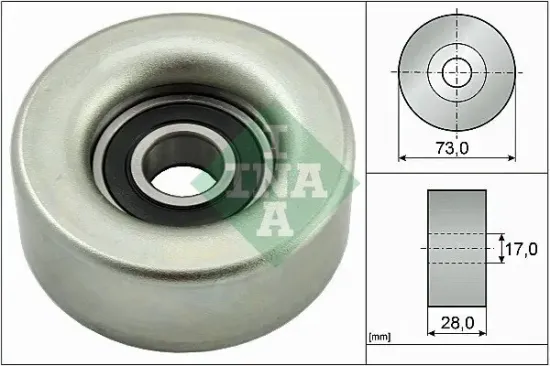 Umlenk-/Führungsrolle, Keilrippenriemen Schaeffler INA 532 0783 10 Bild Umlenk-/Führungsrolle, Keilrippenriemen Schaeffler INA 532 0783 10