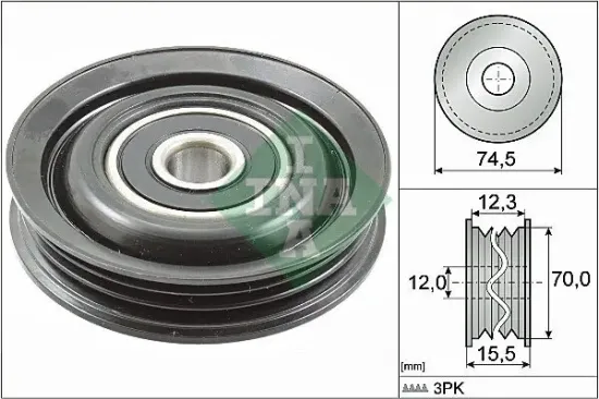 Umlenk-/Führungsrolle, Keilrippenriemen Schaeffler INA 532 0786 10 Bild Umlenk-/Führungsrolle, Keilrippenriemen Schaeffler INA 532 0786 10