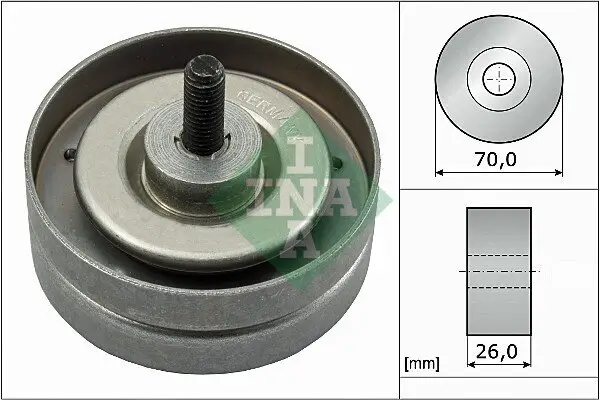 Umlenk-/Führungsrolle, Keilrippenriemen Schaeffler INA 532 0789 10