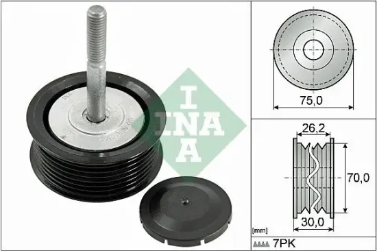 Umlenk-/Führungsrolle, Keilrippenriemen Schaeffler INA 532 0792 10 Bild Umlenk-/Führungsrolle, Keilrippenriemen Schaeffler INA 532 0792 10