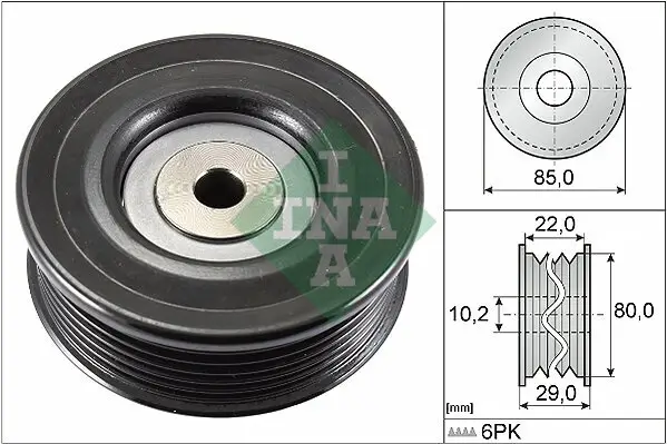 Umlenk-/Führungsrolle, Keilrippenriemen Schaeffler INA 532 0799 10