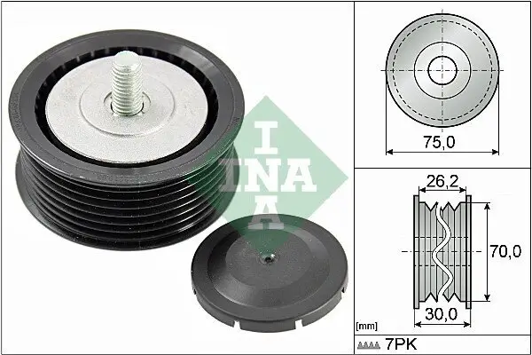 Umlenk-/Führungsrolle, Keilrippenriemen Schaeffler INA 532 0800 10