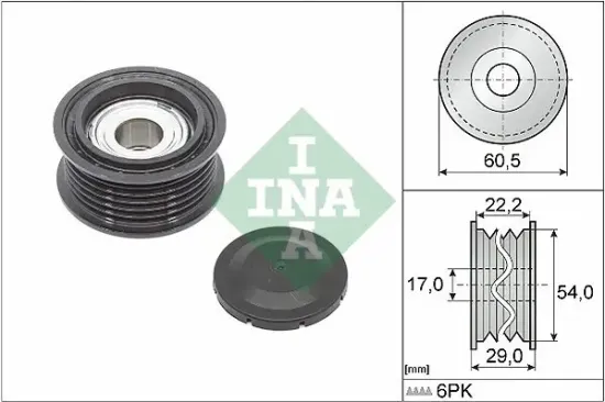 Umlenk-/Führungsrolle, Keilrippenriemen Schaeffler INA 532 0854 10 Bild Umlenk-/Führungsrolle, Keilrippenriemen Schaeffler INA 532 0854 10