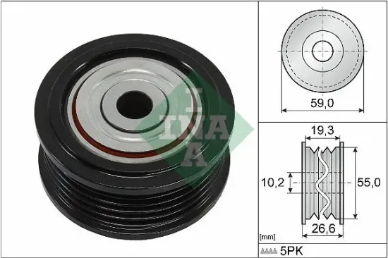Umlenk-/Führungsrolle, Keilrippenriemen Schaeffler INA 532 0860 10 Bild Umlenk-/Führungsrolle, Keilrippenriemen Schaeffler INA 532 0860 10