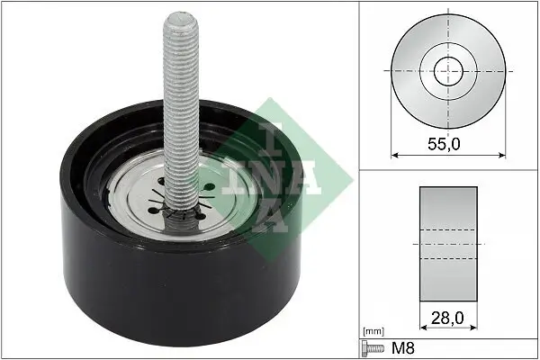 Umlenk-/Führungsrolle, Keilrippenriemen Schaeffler INA 532 0869 10