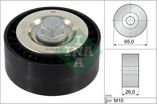 Umlenk-/Führungsrolle, Keilrippenriemen Schaeffler INA 532 0896 10