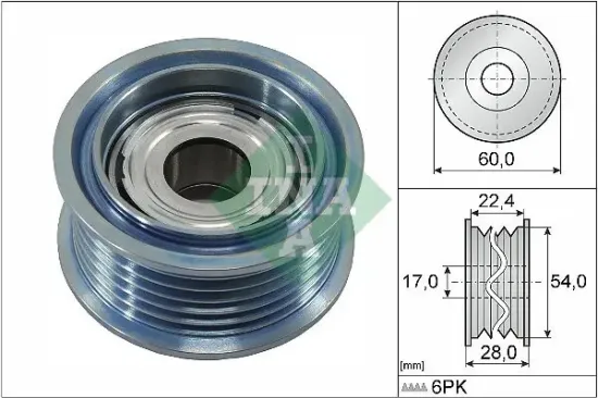 Umlenk-/Führungsrolle, Keilrippenriemen Schaeffler INA 532 0900 10 Bild Umlenk-/Führungsrolle, Keilrippenriemen Schaeffler INA 532 0900 10