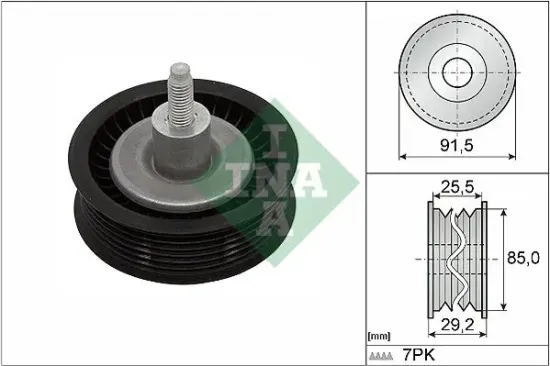 Umlenk-/Führungsrolle, Keilrippenriemen Schaeffler INA 532 0909 10 Bild Umlenk-/Führungsrolle, Keilrippenriemen Schaeffler INA 532 0909 10