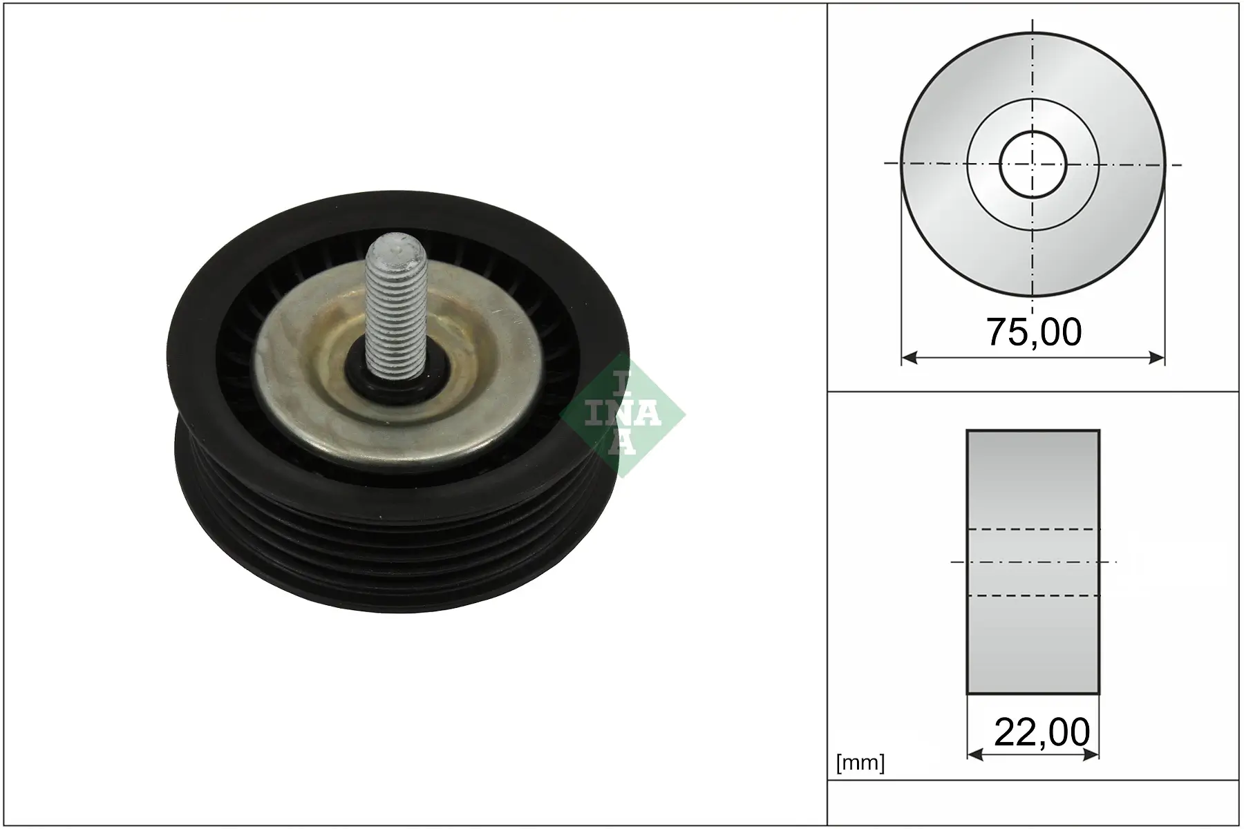 Umlenk-/Führungsrolle, Keilrippenriemen Schaeffler INA 532 1197 10