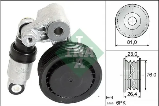 Riemenspanner, Keilrippenriemen Schaeffler INA 534 0011 10 Bild Riemenspanner, Keilrippenriemen Schaeffler INA 534 0011 10