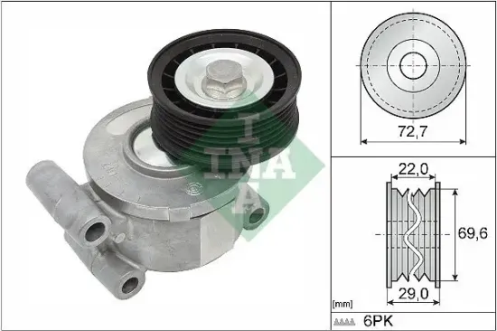 Riemenspanner, Keilrippenriemen Schaeffler INA 534 0249 10 Bild Riemenspanner, Keilrippenriemen Schaeffler INA 534 0249 10