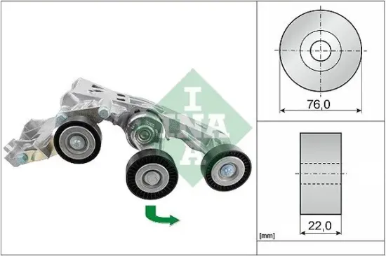 Riemenspanner, Keilrippenriemen Schaeffler INA 534 0338 10 Bild Riemenspanner, Keilrippenriemen Schaeffler INA 534 0338 10