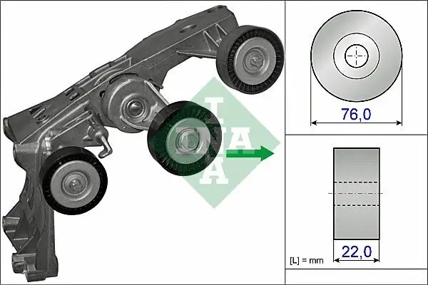 Riemenspanner, Keilrippenriemen Schaeffler INA 534 0431 10
