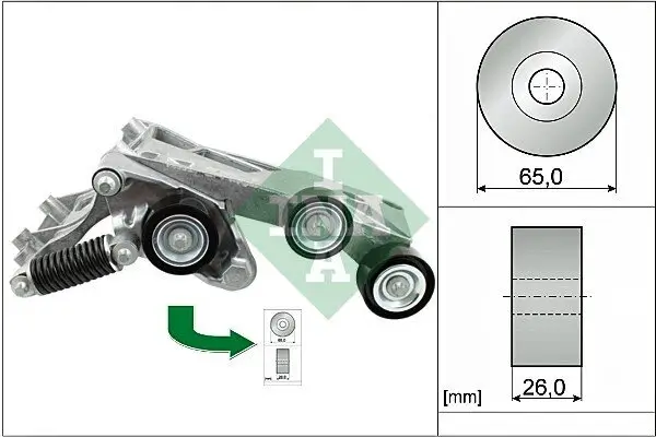 Riemenspanner, Keilrippenriemen Schaeffler INA 534 0446 10 Bild Riemenspanner, Keilrippenriemen Schaeffler INA 534 0446 10