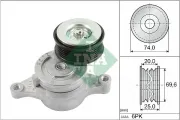 Riemenspanner, Keilrippenriemen Schaeffler INA 534 0457 10