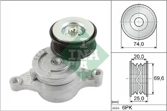 Riemenspanner, Keilrippenriemen Schaeffler INA 534 0457 10 Bild Riemenspanner, Keilrippenriemen Schaeffler INA 534 0457 10
