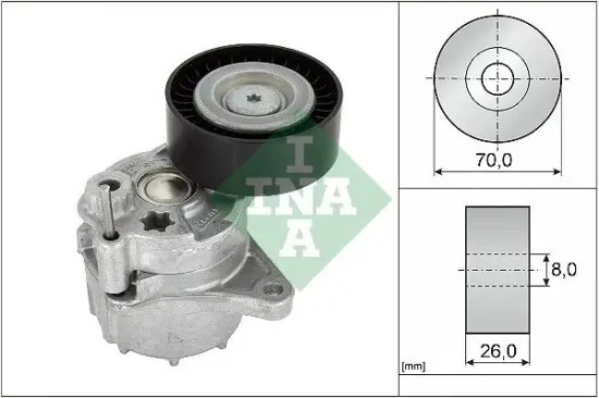 Riemenspanner, Keilrippenriemen Schaeffler INA 534 0481 10 Bild Riemenspanner, Keilrippenriemen Schaeffler INA 534 0481 10
