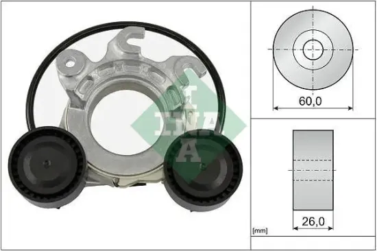 Riemenspanner, Keilrippenriemen Schaeffler INA 534 0858 10 Bild Riemenspanner, Keilrippenriemen Schaeffler INA 534 0858 10