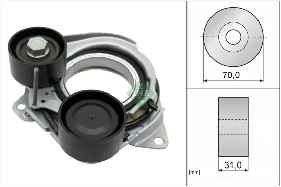 Riemenspanner, Keilrippenriemen Schaeffler INA 534 1010 10 Bild Riemenspanner, Keilrippenriemen Schaeffler INA 534 1010 10