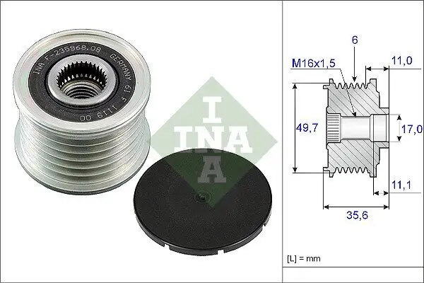 Generatorfreilauf Schaeffler INA 535 0086 10