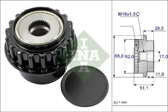 Generatorfreilauf Schaeffler INA 535 0175 10 Bild Generatorfreilauf Schaeffler INA 535 0175 10