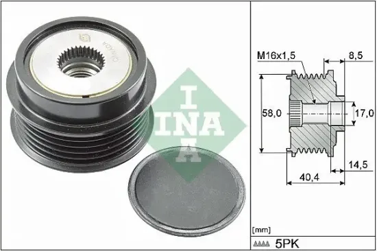 Generatorfreilauf Schaeffler INA 535 0280 10 Bild Generatorfreilauf Schaeffler INA 535 0280 10