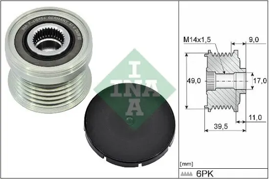 Generatorfreilauf Schaeffler INA 535 0361 10 Bild Generatorfreilauf Schaeffler INA 535 0361 10