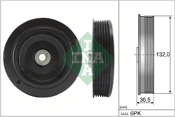 Riemenscheibe, Kurbelwelle Schaeffler INA 544 0007 10