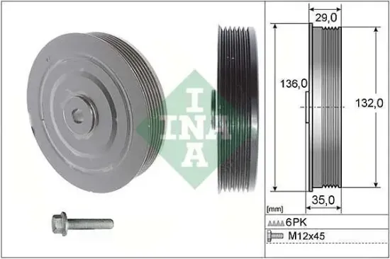 Riemenscheibensatz, Kurbelwelle Schaeffler INA 544 0009 20 Bild Riemenscheibensatz, Kurbelwelle Schaeffler INA 544 0009 20