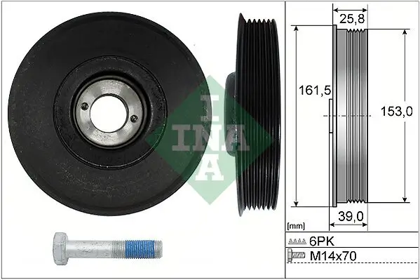 Riemenscheibensatz, Kurbelwelle Schaeffler INA 544 0039 20