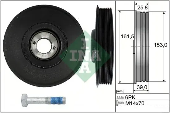 Riemenscheibensatz, Kurbelwelle Schaeffler INA 544 0039 20 Bild Riemenscheibensatz, Kurbelwelle Schaeffler INA 544 0039 20