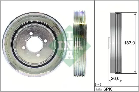 Riemenscheibe, Kurbelwelle Schaeffler INA 544 0040 10 Bild Riemenscheibe, Kurbelwelle Schaeffler INA 544 0040 10